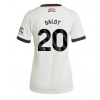 Manchester United Diogo Dalot #20 Fotballklær Tredjedrakt Dame 2024-25 Kortermet